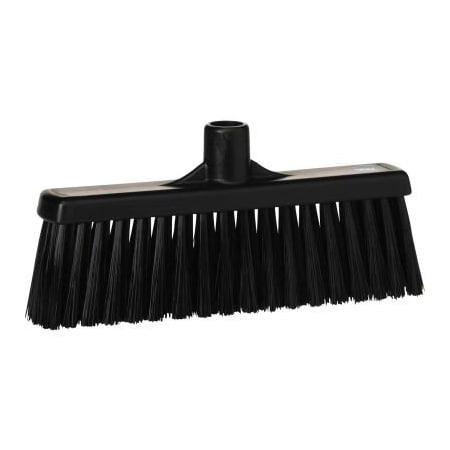 Remco Vikan 12in Upright Broom- Medium, Black 31669